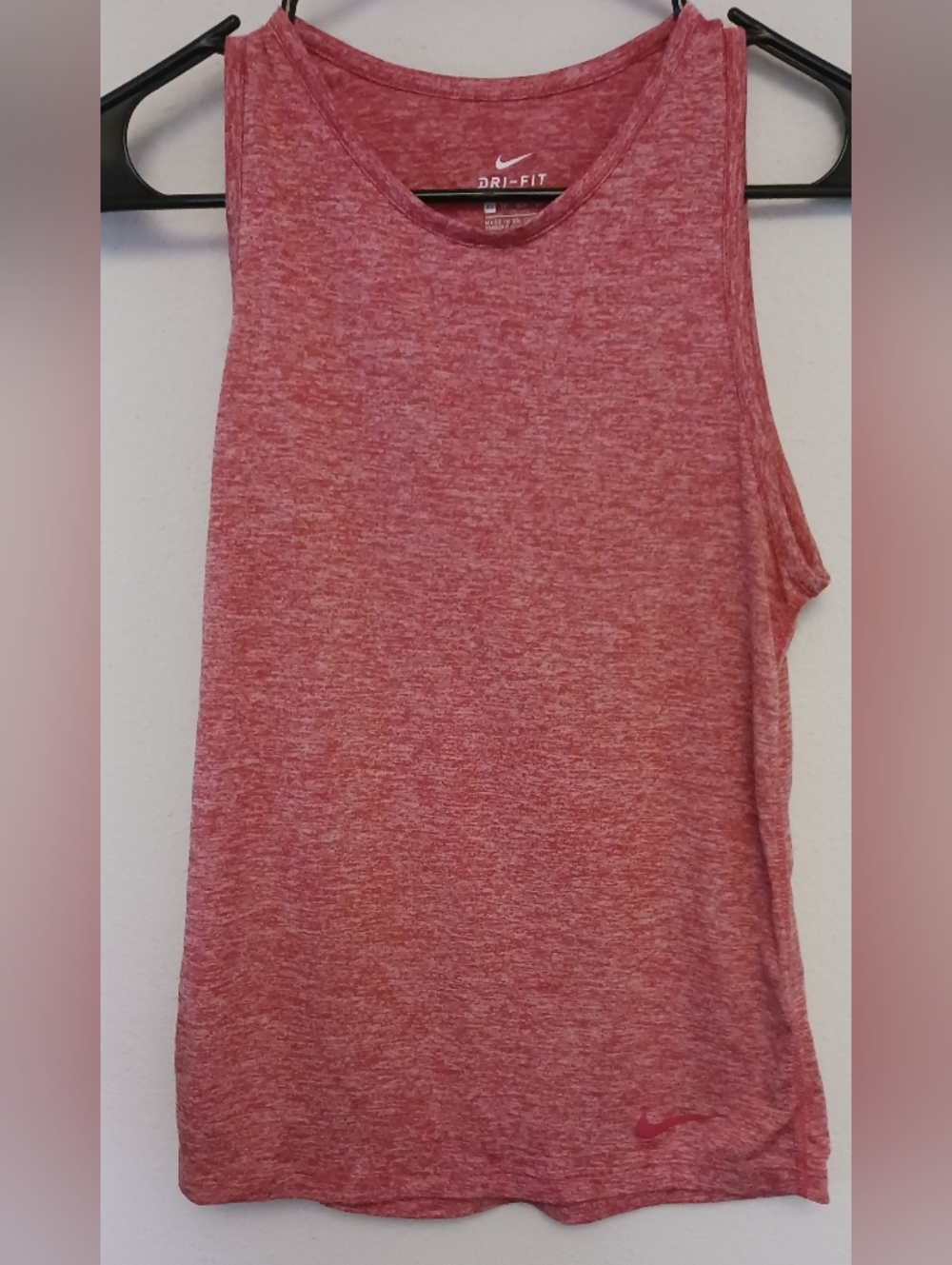 Nike Women's Pink Size XSmall Tank Dri Fit Regular Fit Tank Shirt Activewear
